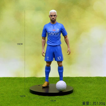 @ New Football Star FIFA C.Ronaldo Messi Mbappe Model Dolls Cartoon Cute Action Figure Car Accessories Football Fans Gift 1-5pcs