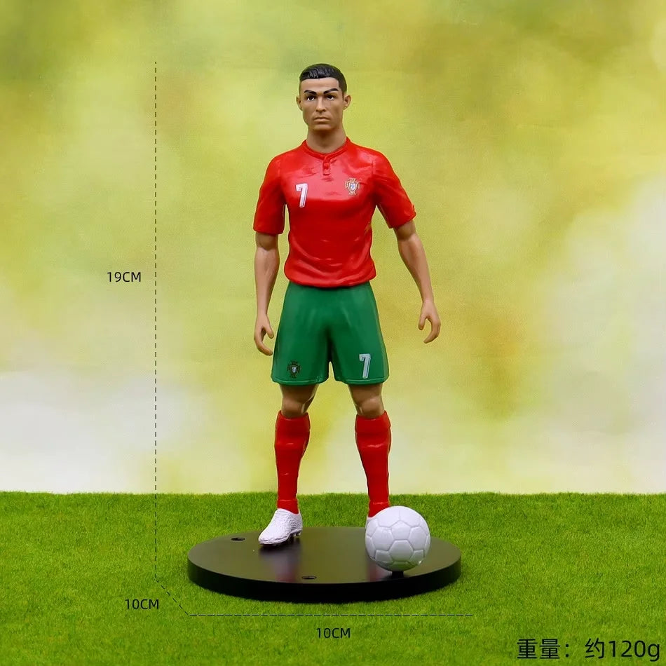 @ New Football Star FIFA C.Ronaldo Messi Mbappe Model Dolls Cartoon Cute Action Figure Car Accessories Football Fans Gift 1-5pcs