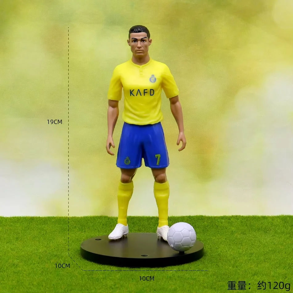 @ New Football Star FIFA C.Ronaldo Messi Mbappe Model Dolls Cartoon Cute Action Figure Car Accessories Football Fans Gift 1-5pcs
