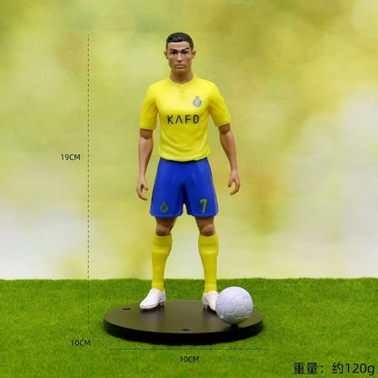 @ New Football Star FIFA C.Ronaldo Messi Mbappe Model Dolls Cartoon Cute Action Figure Car Accessories Football Fans Gift 1-5pcs