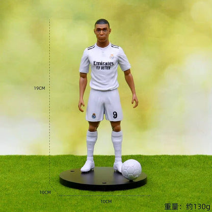 @ New Football Star FIFA C.Ronaldo Messi Mbappe Model Dolls Cartoon Cute Action Figure Car Accessories Football Fans Gift 1-5pcs
