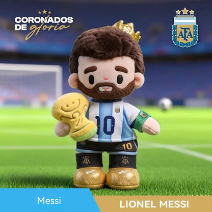 Official Argentina National Football Team 2026 Messi Martínez Enzo 35cm Plush Toy, Perfect Gift for Fans, Ideal for Collection