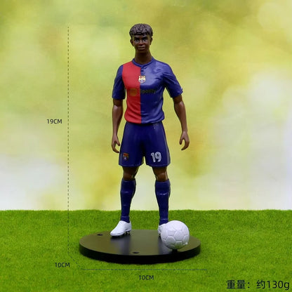 @ New Football Star FIFA C.Ronaldo Messi Mbappe Model Dolls Cartoon Cute Action Figure Car Accessories Football Fans Gift 1-5pcs