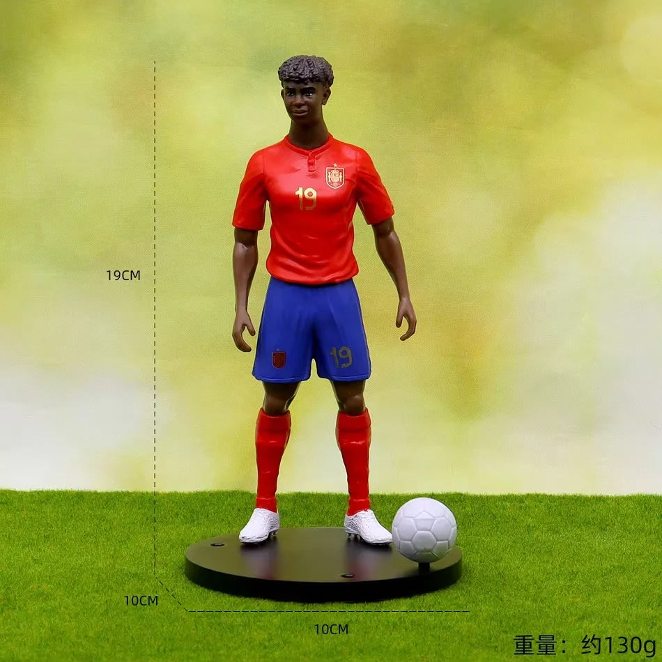 @ New Football Star FIFA C.Ronaldo Messi Mbappe Model Dolls Cartoon Cute Action Figure Car Accessories Football Fans Gift 1-5pcs