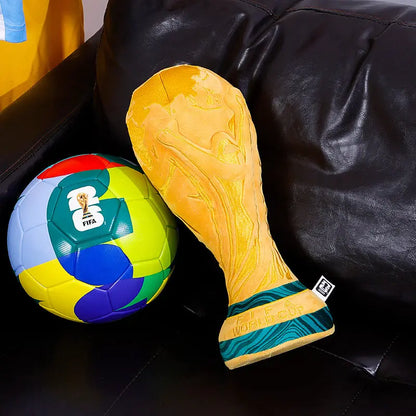 FIFA 2026 World Cup Large World Cup Trophy Plush Toy, Bag Charm & Decorative Ornament, Ideal Birthday Gift