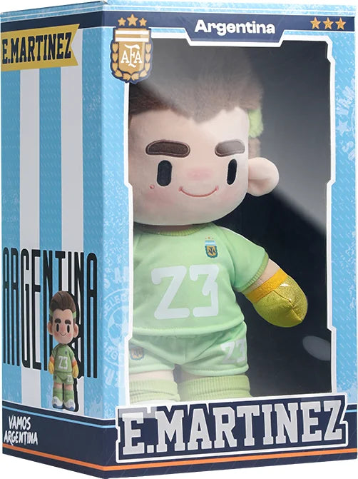 Official Argentina National Football Team 2026 Messi Martínez Enzo 35cm Plush Toy, Perfect Gift for Fans, Ideal for Collection