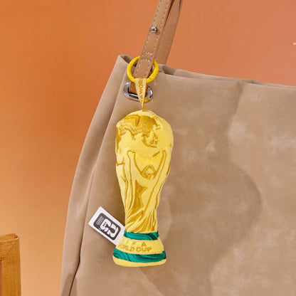 FIFA 2026 World Cup Large World Cup Trophy Plush Toy, Bag Charm & Decorative Ornament, Ideal Birthday Gift