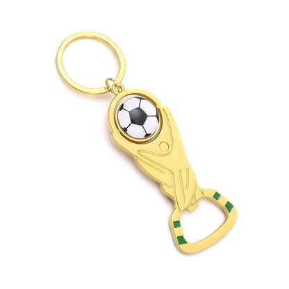 Bottle Opener Football Soccer Multi Functional Keychain for Women Men Stainless Steel Jewelry Team Fans Sports Souvenir Gifts