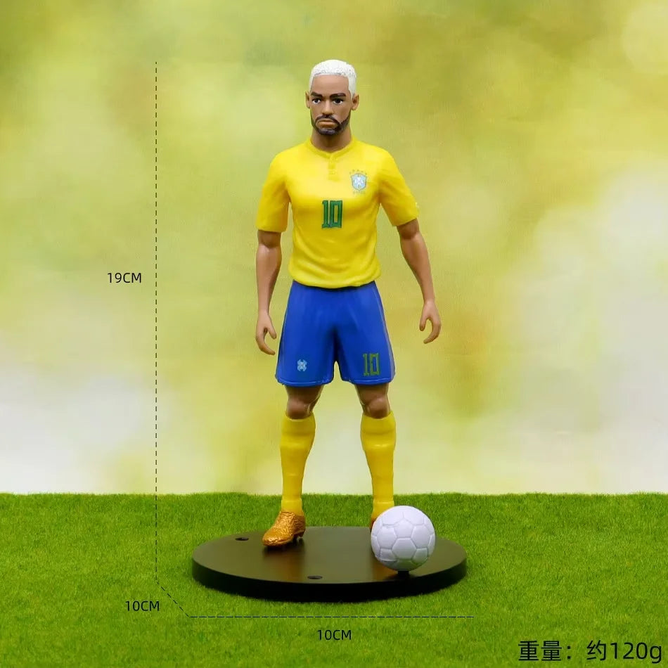 @ New Football Star FIFA C.Ronaldo Messi Mbappe Model Dolls Cartoon Cute Action Figure Car Accessories Football Fans Gift 1-5pcs