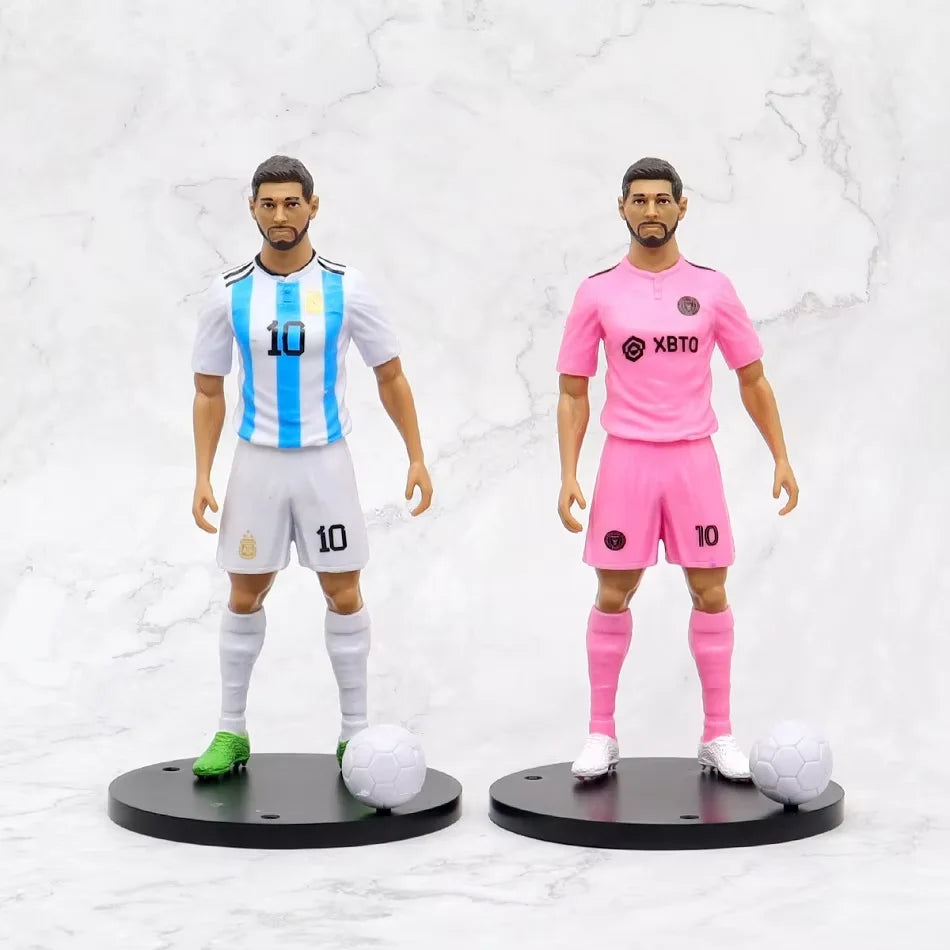 @ New Football Star FIFA C.Ronaldo Messi Mbappe Model Dolls Cartoon Cute Action Figure Car Accessories Football Fans Gift 1-5pcs