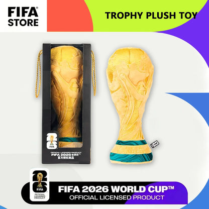 FIFA 2026 World Cup Large World Cup Trophy Plush Toy, Bag Charm & Decorative Ornament, Ideal Birthday Gift